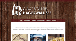 Desktop Screenshot of hagerwaldsee.de